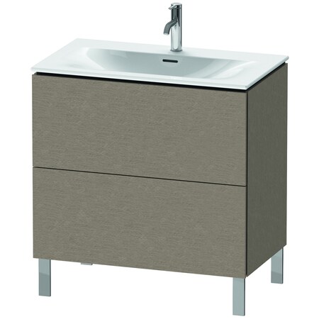 L-Cube Floor Standing Vanity Unit Cashmere Oak